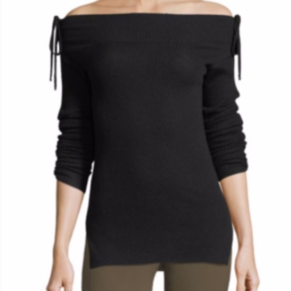 $295 Veronica Beard Nolan Sweater, black (XS)